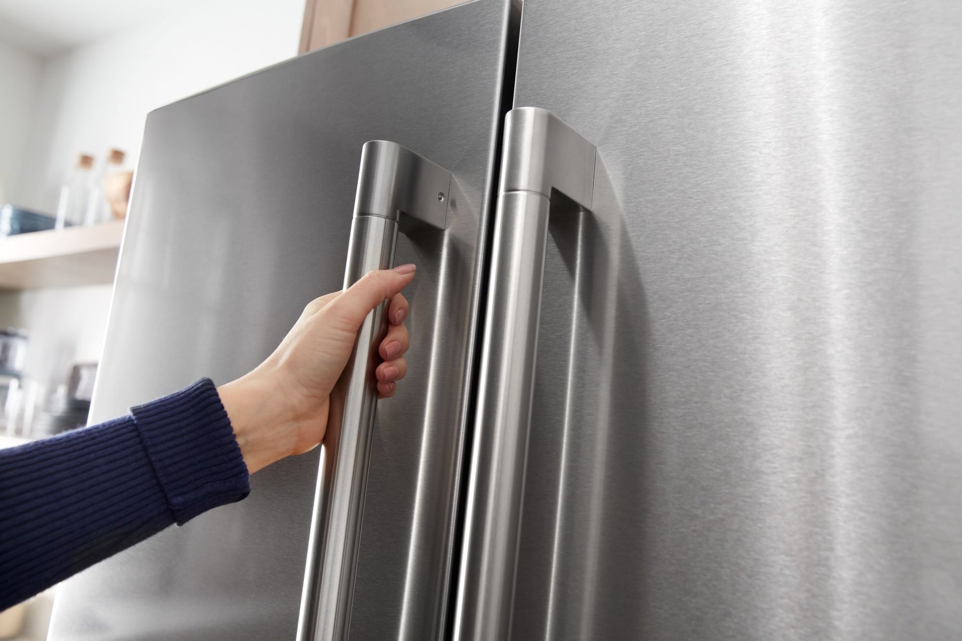 Maytag Standard-Depth 25.2-cu ft 3 -Door 36-in Wide French Door Refrigerator with Ice Maker ( Fingerprint Resistant Stainless Steel )