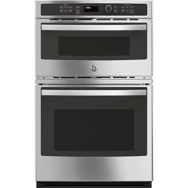 GE 27 inch Self-cleaning Microwave Wall Oven Combo ( Stainless steel )