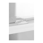 RELIABILT Series 28100 31-1/2-in x 71-1/2-in Black Exterior White Interior Vinyl New Construction Single Hung Window Low-E argon with Grids, (Half Screen Included)