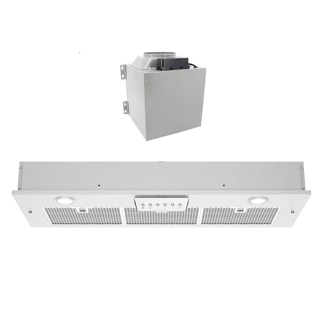 Awoco 36-in Ducted 1000-CFM Stainless Steel Insert Under Cabinet Range Hood