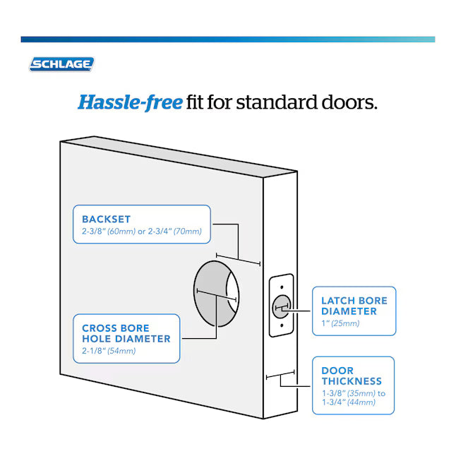 Schlage Sacramento Satin Nickel Exterior Keyed Entry Door Handle, F51VSAC619, FINAL PRICE: $29.99 + tax