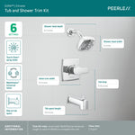 Peerless Ezra Tub and SHower Trim Kit in Chrome ( Valve not Included ), PTT14471, MSRP: $93.06, FINAL PRICE: $39.99 + TAX