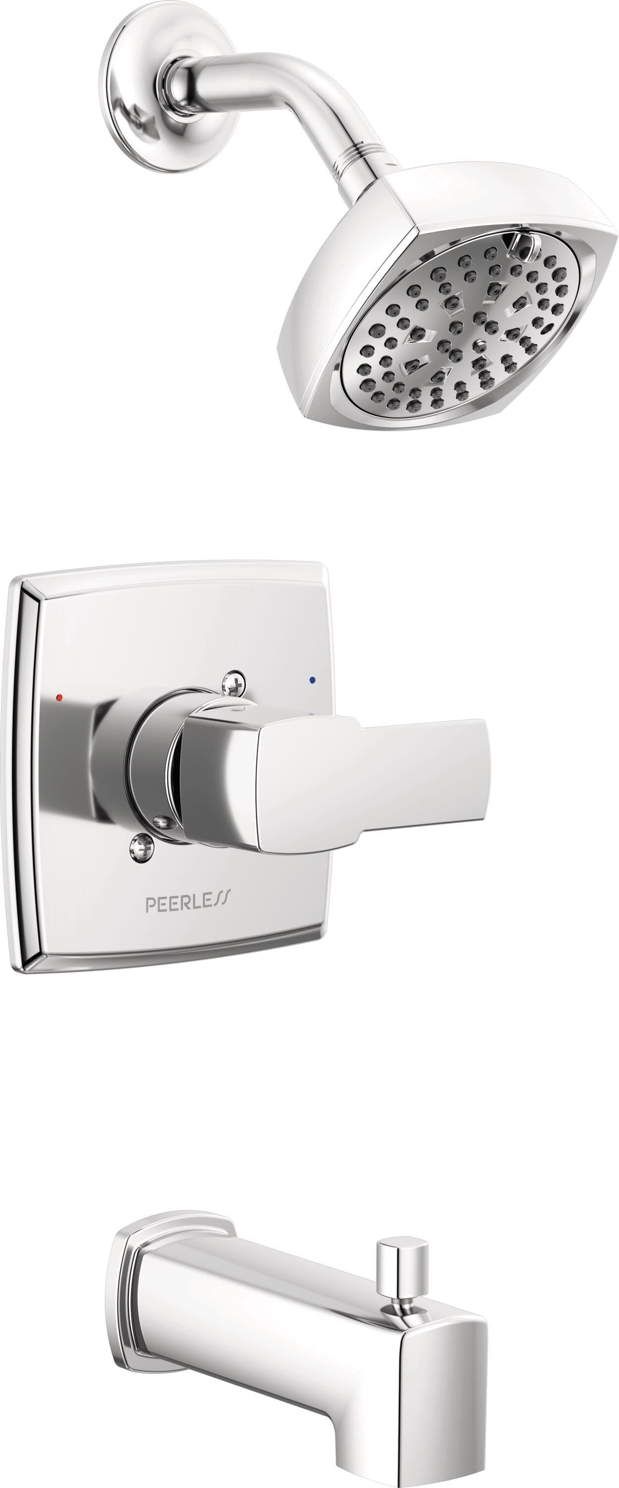 Peerless Ezra Tub and SHower Trim Kit in Chrome ( Valve not Included ), PTT14471, MSRP: $93.06, FINAL PRICE: $39.99 + TAX