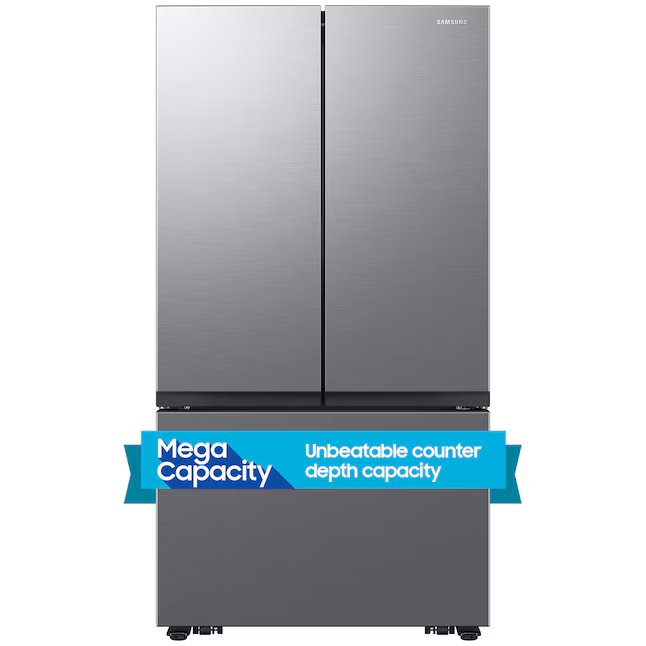 Large Capacity 3-Door French Door 27 cu. ft. Counter Depth Refrigerator with Dual Auto Ice Maker