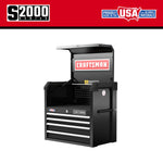 CRAFTSMAN 2000 Series 26.68-in W x 24.7-in H x 16.32-in D 4 -Drawer Steel Tool Chest ( Black )