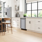 Bosch 100 Series 24-in Front Control Built-in Dishwasher ( Stainless Steel ) , PrecisionWash and PureDry , 48-Decibel