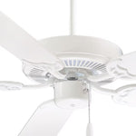 Minka Aire Contractor 52-in White with White Blades Ceiling Fan Without Light and Pull Chain Included 5 -Blade