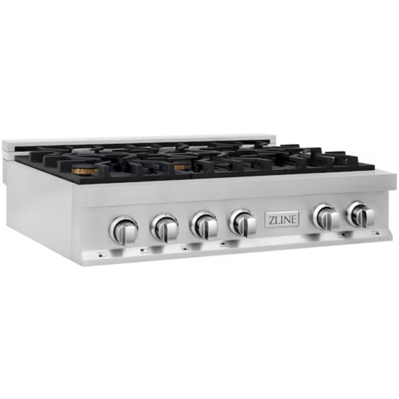ZLINE KITCHEN & BATH Professional 36-in 6 burners Stainless steel Gas Cooktop