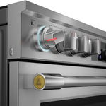 Frigidaire Professional 30-in Glass Top 5 burners 6.2-cu ft Air Fry Convection Oven Slide-In Electric Range with