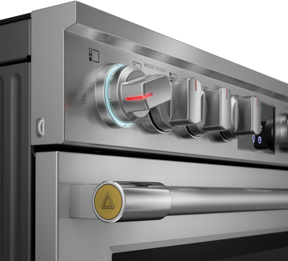Frigidaire Professional 30-in Glass Top 5 burners 6.2-cu ft Air Fry Convection Oven Slide-In Electric Range with