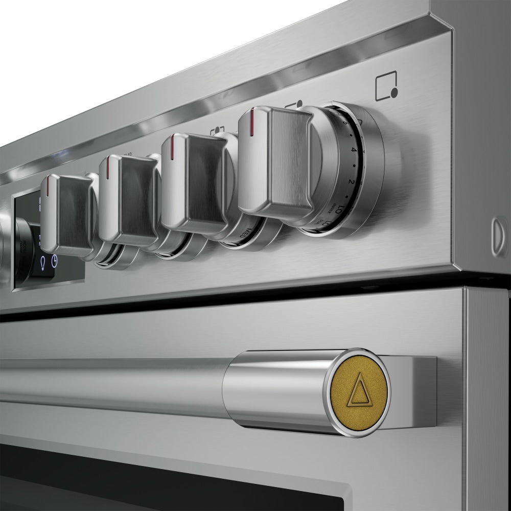 Frigidaire Professional 30-in Glass Top 5 burners 6.2-cu ft Air Fry Convection Oven Slide-In Electric Range with