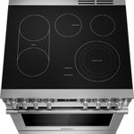 Frigidaire Professional 30-in Glass Top 5 burners 6.2-cu ft Air Fry Convection Oven Slide-In Electric Range with