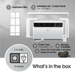 LG Smart Inverter Medium Room Window Air Conditioner , Remote Included ( 115-Volt , 8500-BTU ) ENERGY STAR Certified