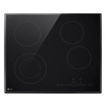 LG 24-in 4 burners Smooth surface Black Electric Cooktop