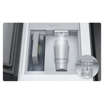 Samsung Bespoke 30.1-cu Smart French Door Refrigerator w/Ice Maker & Water Dispenser and Door within Door (Fingerprint Resistant Stainless Steel- All Panels) ENERGY STAR, CLEARANCED