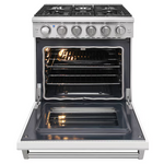 KOSTCH 30-in 5 burners 4.55-cu ft Convection Oven Freestanding Natural Gas Range (White), KOS-30RG03M-W *JR2510, Retail: $1,899.00, FINAL PRICE: $1,199.99 + TAX