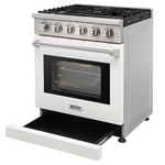 KOSTCH 30-in 5 burners 4.55-cu ft Convection Oven Freestanding Natural Gas Range (White), KOS-30RG03M-W *JR2510, Retail: $1,899.00, FINAL PRICE: $1,199.99 + TAX