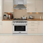 KOSTCH 30-in 5 burners 4.55-cu ft Convection Oven Freestanding Natural Gas Range (White), KOS-30RG03M-W *JR2510, Retail: $1,899.00, FINAL PRICE: $1,199.99 + TAX