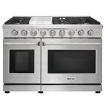 KOSTCH 48-in 7 burners 4.6-cu ft / 2.2-cu ft Convection Oven Freestanding Double Oven Gas Range (Stainless Steel), KOS-48RG03M-S *JR2512, Retail: $3,999.00, FINAL PRICE: $2,199.99 + TAX