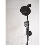 Moen Engage 6.0 -Spray Matte Black 6-in Square Rain Shower Head with Handheld Combo 1.75 GPM, 28501EPBL *JR2510, Retail: $472.80, FINAL PRICE: $119.99 + TAX