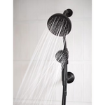 Moen Engage 6.0 -Spray Matte Black 6-in Square Rain Shower Head with Handheld Combo 1.75 GPM, 28501EPBL *JR2510, Retail: $472.80, FINAL PRICE: $119.99 + TAX