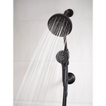 Moen Engage 6.0 -Spray Matte Black 6-in Square Rain Shower Head with Handheld Combo 1.75 GPM, 28501EPBL *JR2510, Retail: $472.80, FINAL PRICE: $119.99 + TAX