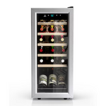 TCL 13.6-in W 18 -Bottles Stainless Steel Freestanding Indoor Wine Cooler, WC18L1S *JR2510, Retail: $349.00, FINAL PRICE: $199.99 + TAX