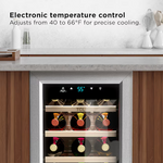 TCL 13.6-in W 18 -Bottles Stainless Steel Freestanding Indoor Wine Cooler, WC18L1S *JR2510, Retail: $349.00, FINAL PRICE: $199.99 + TAX