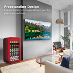TCL 17.7-in W 94-Can Capacity Red Freestanding Indoor Beverage Refrigerator with Glass Door, BC94L2R *JR2512, Retail: $449.00, FINAL PRICE: $199.99 + TAX