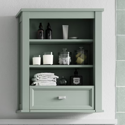 Alpine Reserve Canterbury 24-in x 30-in x 10-in Sea Green Soft Close Bathroom Wall Cabinet, 1227WC-24-326, FINAL PRICE: $49.99 + Tax
