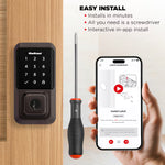 Kwikset Halo Keyless Entry Venetian Bronze Smart Wi-Fi and Touchscreen Keypad Electronic Deadbolt Lock ft. SmartKey Security, 939 WIFI TSCR 11P, FINAL PRICE: $129.99 + TAX