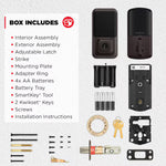 Kwikset Halo Keyless Entry Venetian Bronze Smart Wi-Fi and Touchscreen Keypad Electronic Deadbolt Lock ft. SmartKey Security, 939 WIFI TSCR 11P, FINAL PRICE: $129.99 + TAX