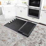 Maytag 30-in 4 Burners Smooth Surface (Radiant) Stainless Steel Electric Cooktop with Bridge Element, MEC8830HS/01 *JR2509, Retail: $1,349.00, FINAL PRICE: $649.99 + TAX
