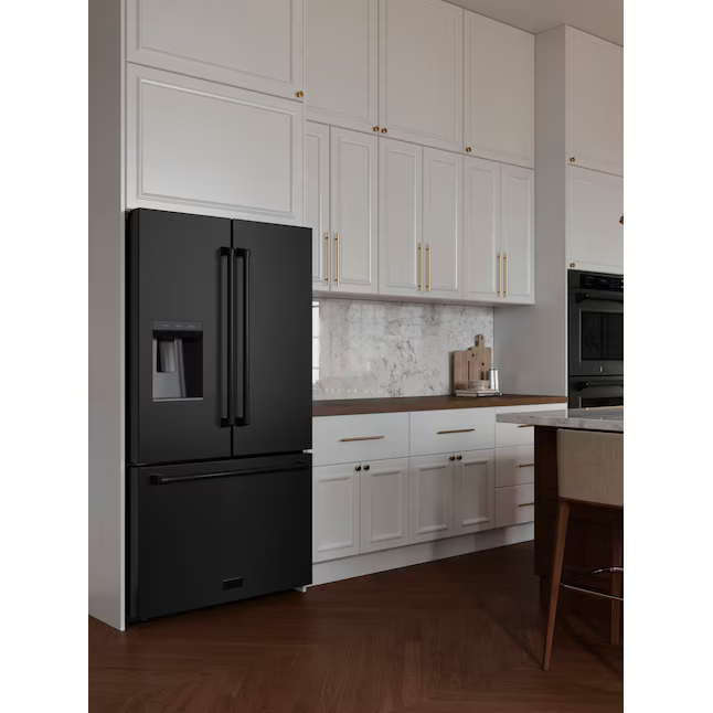 ZLINE KITCHEN & BATH Standard-Depth 28.9-cu ft 3 -Door 36-in Wide with Dual Ice Maker (Stainless Steel)