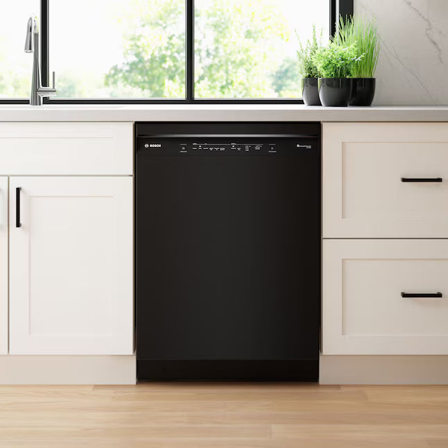 Bosch 300 Series 24-in Front Control Built-in Dishwasher With Third Rack (Black) 46-dBA, SHE53C86N  *HD2507, Retail: $949.00, FINAL PRICE: $649.99 + TAX