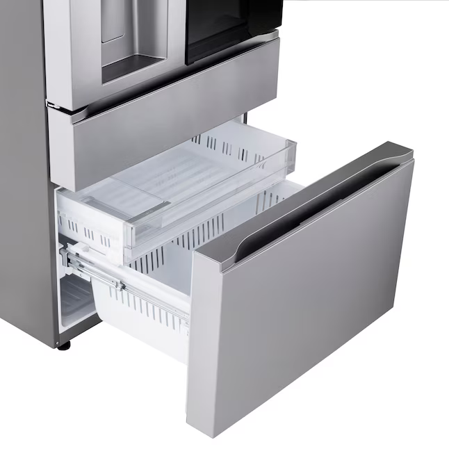 LG Standard-Depth InstaView MyColor 28.6-cu ft 4-Door 36-in French Door Refrigerator with Dual Ice Maker with Water and Ice Dispenser and Door within Door (PrintProof Stainless Steel), LF29S8365S *JR2512, Retail: $4,099.00, FINAL PRICE: $1,999.99 + TAX