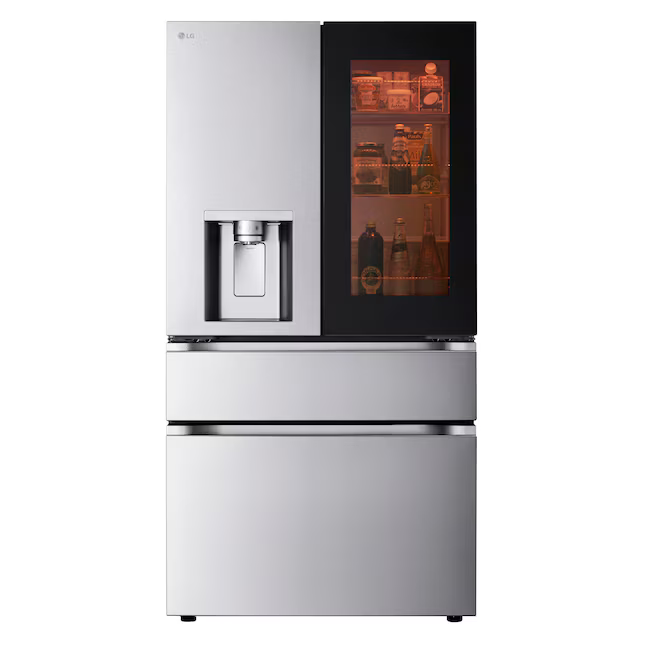 LG Standard-Depth InstaView MyColor 28.6-cu ft 4-Door 36-in French Door Refrigerator with Dual Ice Maker with Water and Ice Dispenser and Door within Door (PrintProof Stainless Steel), LF29S8365S *JR2512, Retail: $4,099.00, FINAL PRICE: $1,999.99 + TAX