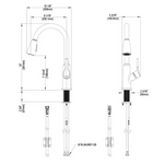 Greenwood Kitchen Faucet Matte Black Finish, LWF1410MB
