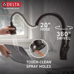 Delta Leland Single Handle Pull-Down Kitchen Faucet with ShieldSpray Technology in Venetian Bronze, 9178-RB-DST, MRSP: $756, FINAL PRICE: $ + TAX