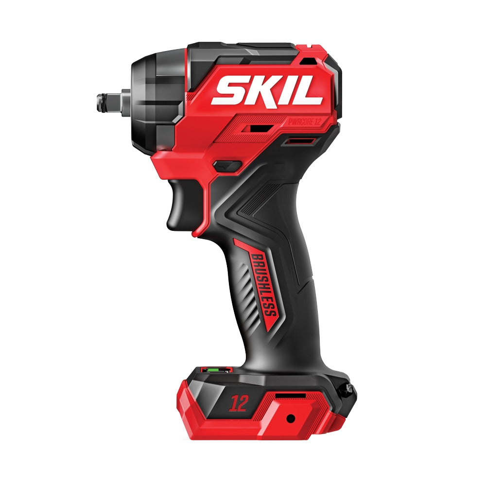 SKIL PWR CORE 12 12-volt Variable Speed Brushless 3/8-in Drive Cordless Impact Wrench (Battery Not Included and Charger Not Included)