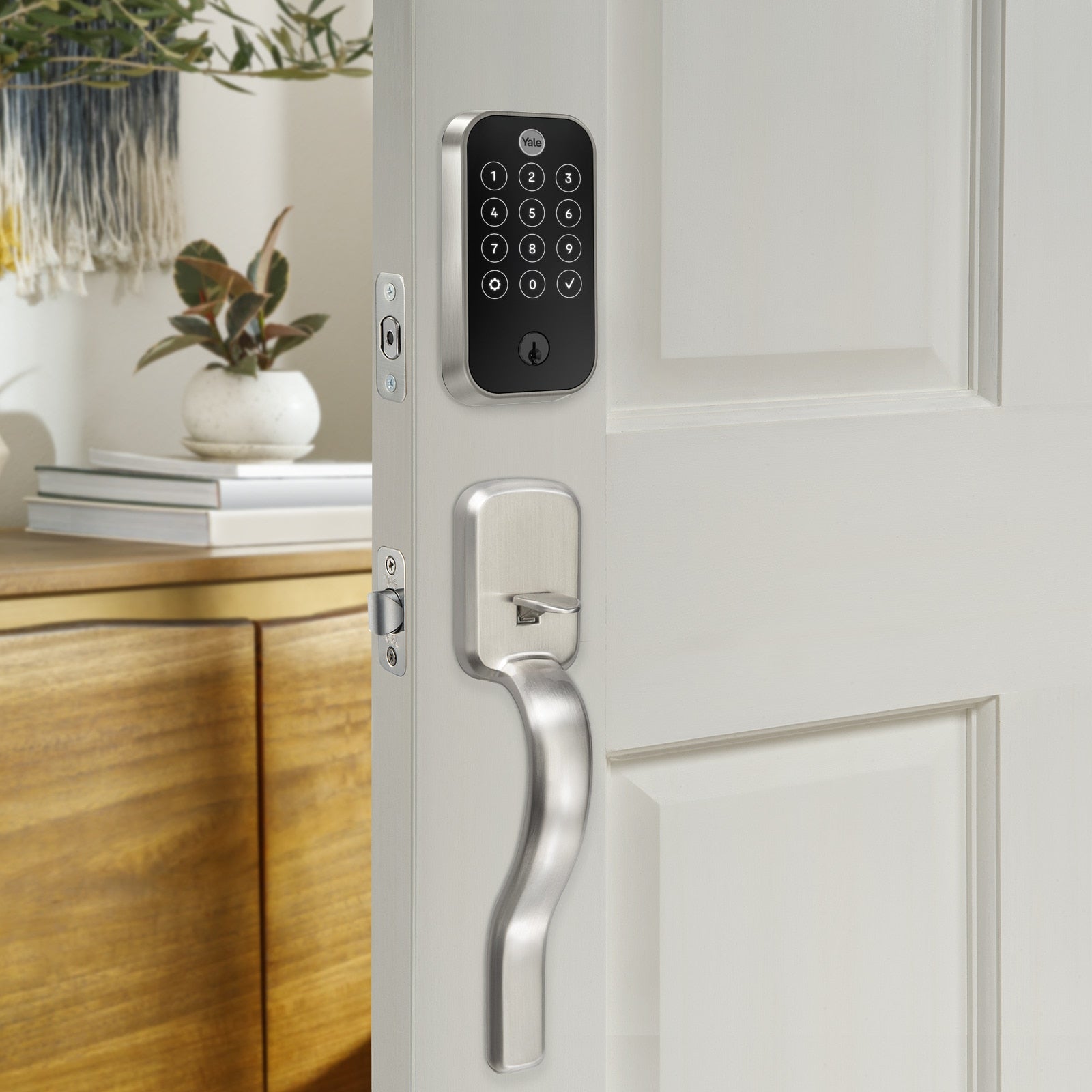 Yale Assure Lock 2 Satin Nickel Smart Bluetooth Touchscreen Keypad Electronic Deadbolt Lock, RETAIL: $189.99, FIANL PRICE: $109.99 + TAX