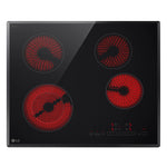 LG 24-in 4 burners Smooth surface Black Electric Cooktop