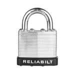 RELIABILT Keyed Padlock, 1-9/16-in Wide x 3/4-in Shackle Keyed Alike (2-Pack)