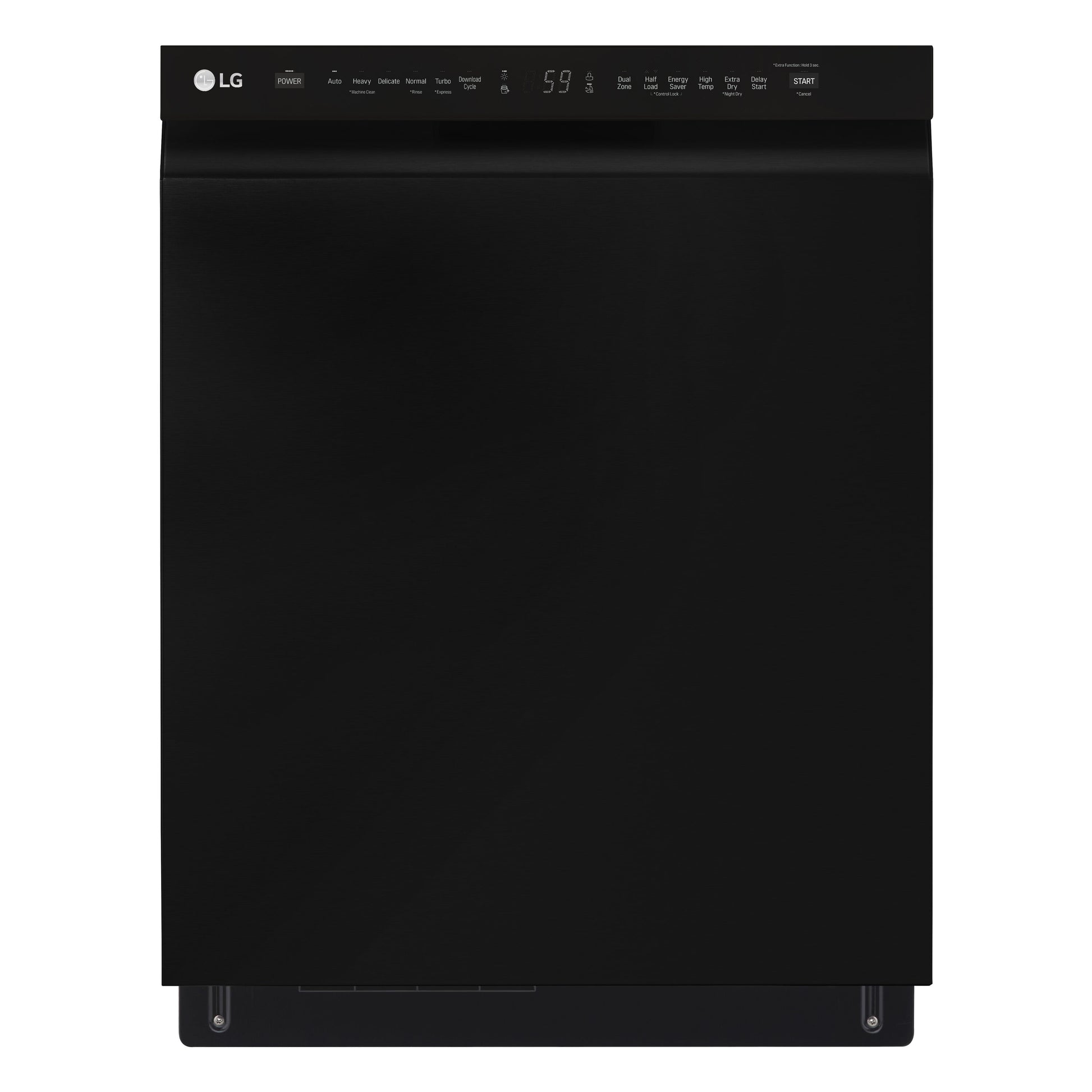 LG 24-in Front Control Built-in Dishwasher (Black) With Third Rack, QuadWash and Dynamic Dry , 48-Decibel