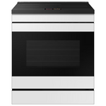 Samsung Bespoke 30-in 4 Burners 6.3-cu ft Self & Steam Cleaning Air Fry Convection Oven Slide-in Single Induction Range (White Glass), NSi6DB990012/AA *BD