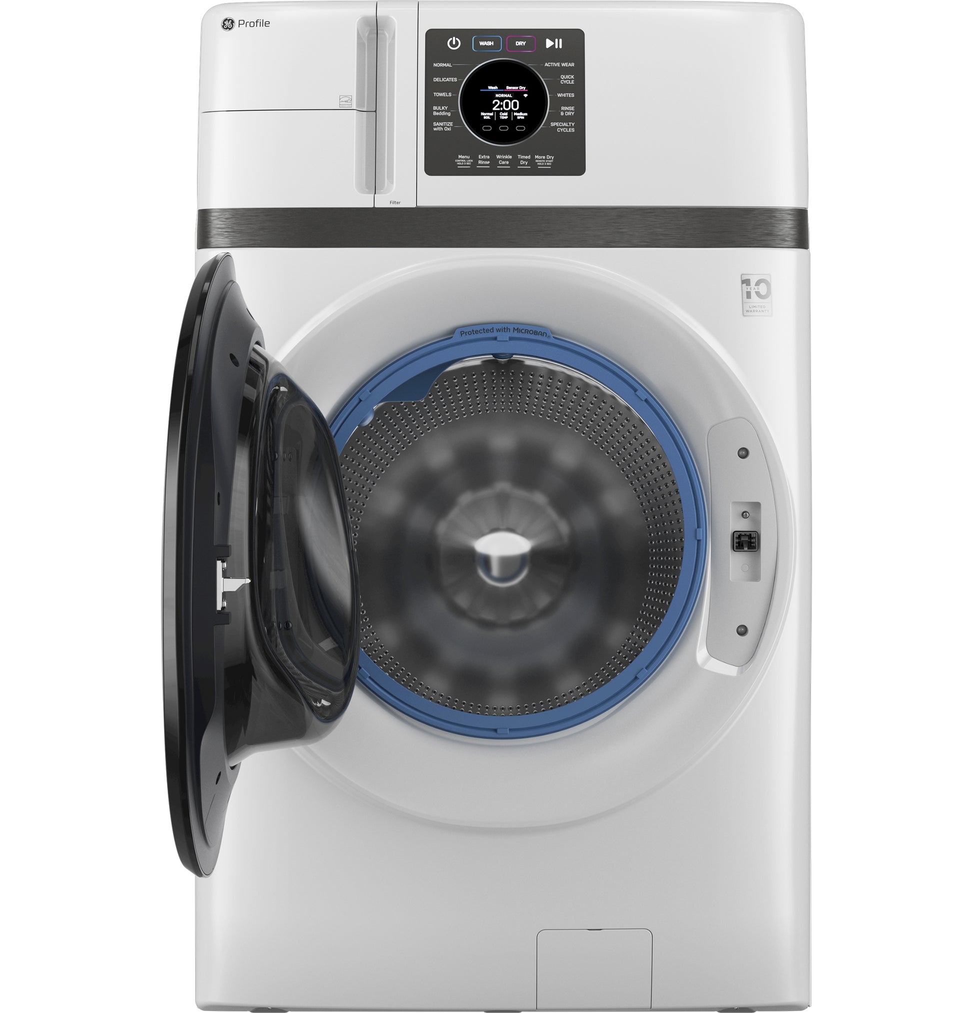GE Profile with Pet Hair Removal Compact 4.6-cu ft Ventless All-In-One Washer Dryer Combo ( White )