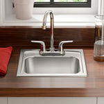 KOHLER Toccata 15-in L x 15-in W Stainless Steel Drop-in Residential Bar Sink, R3349-2-NA *JR2510, Retail: $179.00, FINAL PRICE: $79.99 + TAX