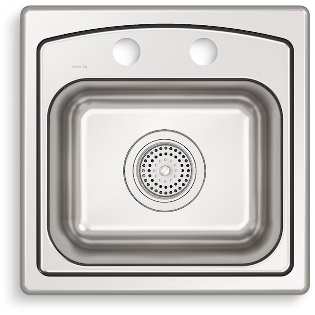 KOHLER Toccata 15-in L x 15-in W Stainless Steel Drop-in Residential Bar Sink, R3349-2-NA *HD2507, Retail: $179.00, FINAL PRICE: $79.99 + TAX
