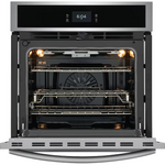 Frigidaire Gallery 27-in Single Electric Wall Oven with Air Fry True Convection and Self-cleaning (Fingerprint Resistant Stainless Steel) - CLEARANCED