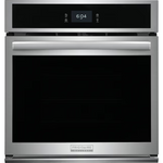 Frigidaire Gallery 27-in Single Electric Wall Oven with Air Fry True Convection and Self-cleaning (Fingerprint Resistant Stainless Steel) - CLEARANCED